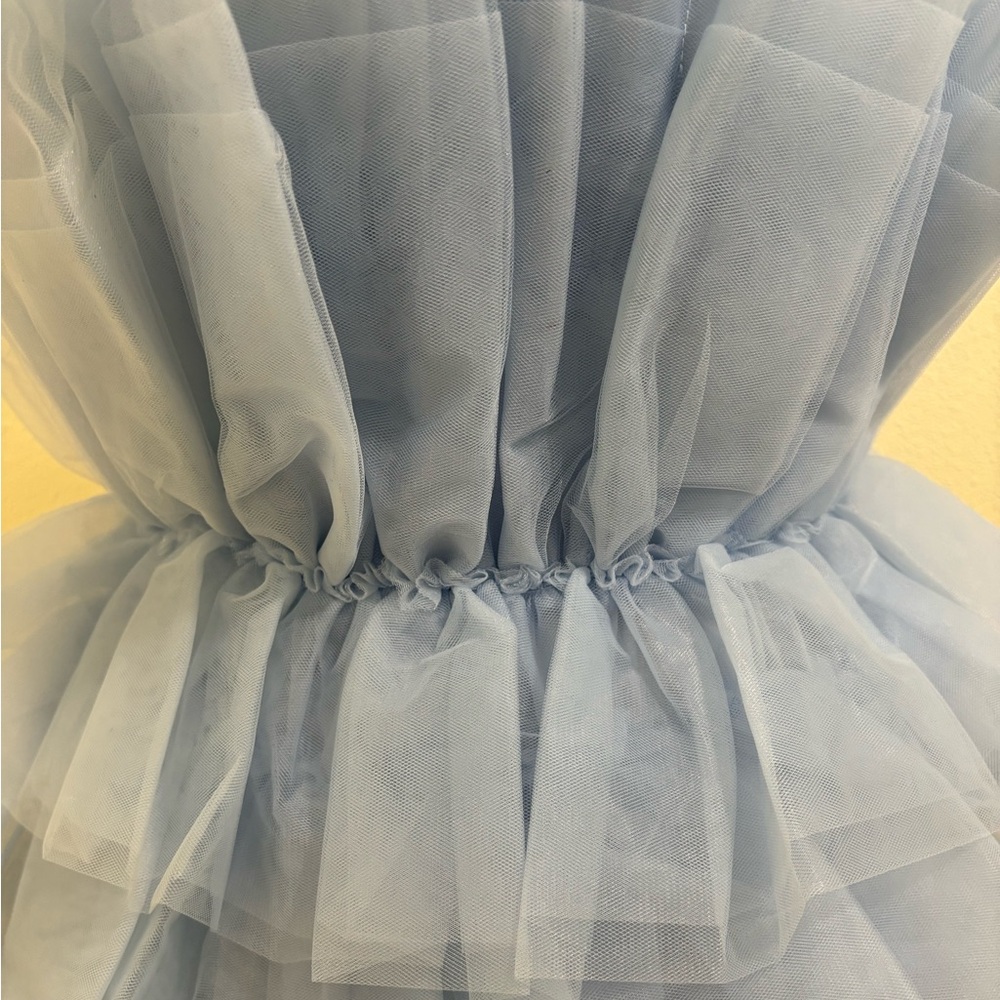 SOLD Francesca’s Suzie tulle tiered dress, light blue - Picture 11 of 16
